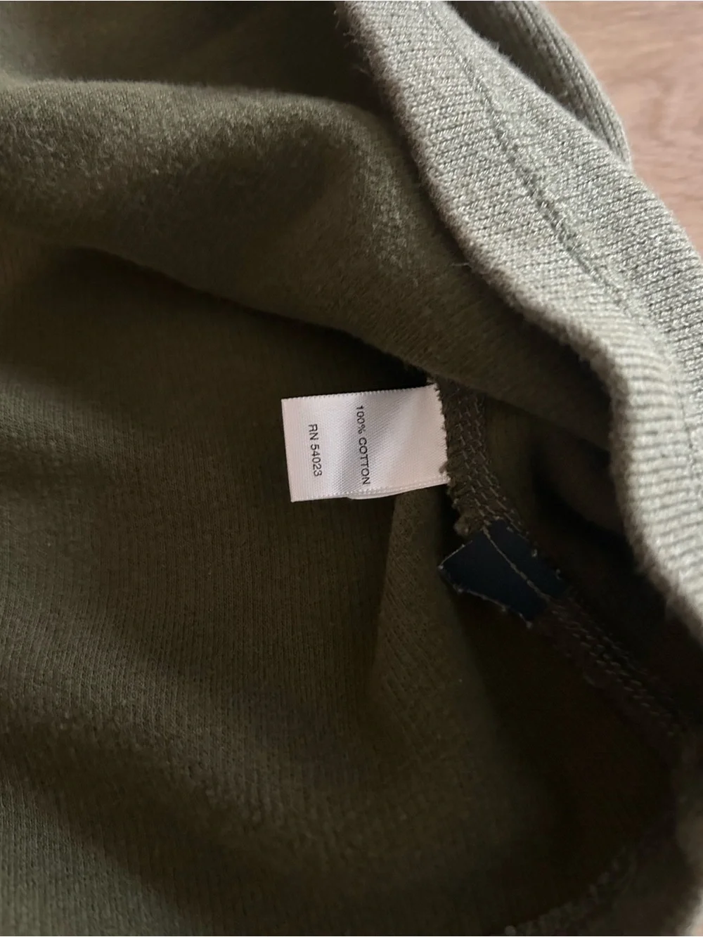 Vintage Banana Republic Mens XL Olive Green Quarter Zip 100% Cotton Sweater